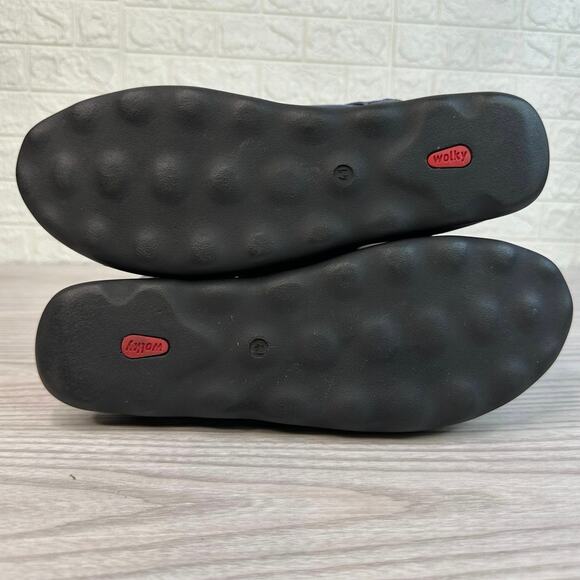 Wolky Pichu Walking Sandals WMNS 41 US 10 Blue Smooth Leather Adjustable Straps - Picture 6 of 9